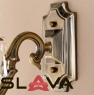 Люстра настенная бра на 1 лампу бронзового цвета с хрустальным декором (OU108/1W)