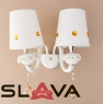Бра на 2 лампы с абажуром и декоративными украшениями (QLB003/2)