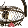 Люстра подвес в форме вентилятора на 3 лампы в бронзе (ZD042A/Br)